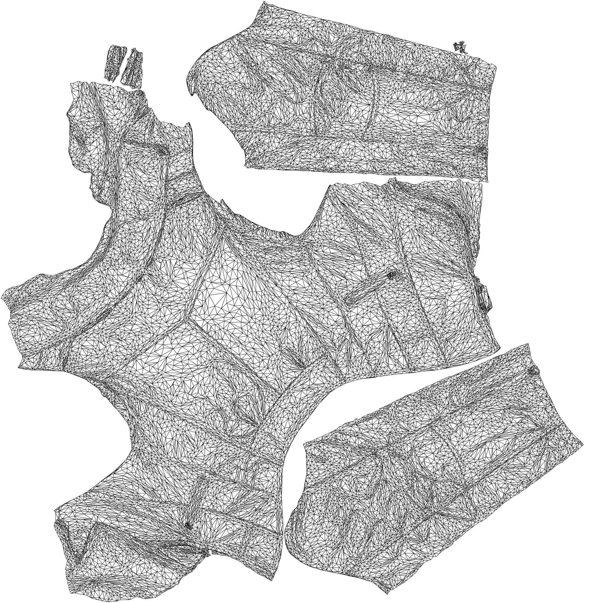 Slim Leather Jacket 3D model_8