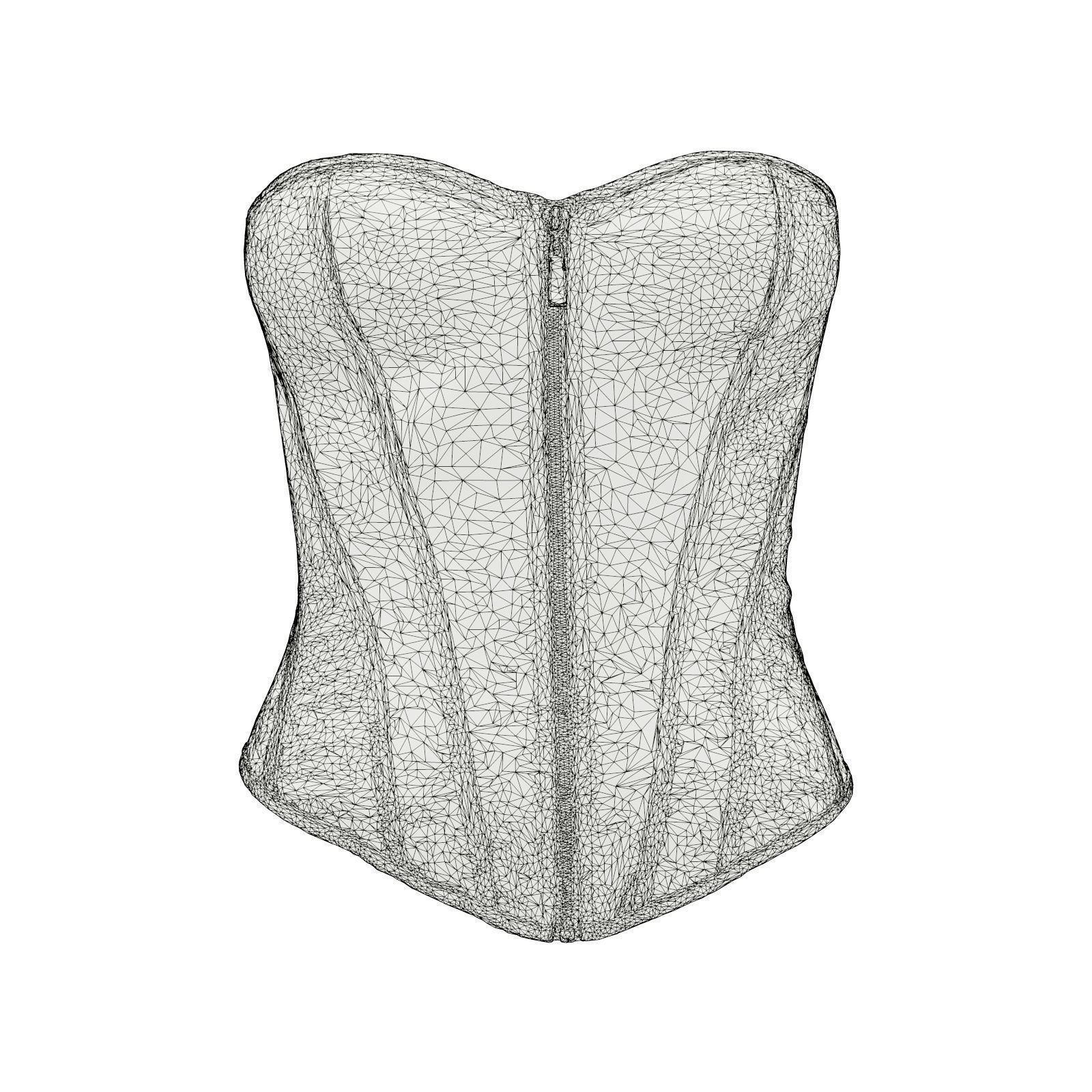 Simple Corset 3D model_6