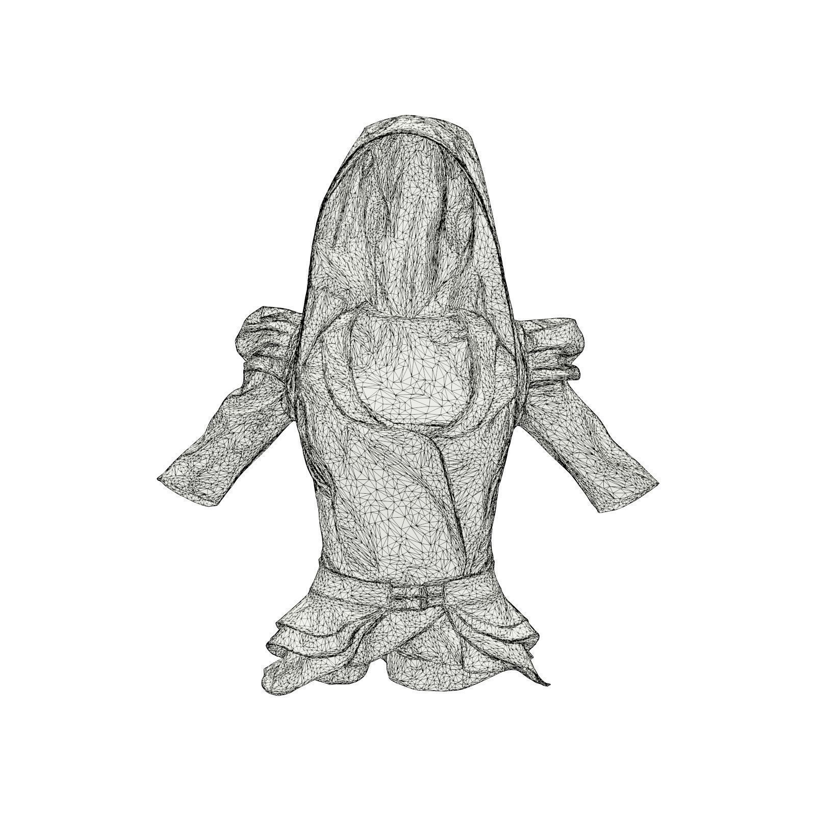 Shrug Dress 3D model_6
