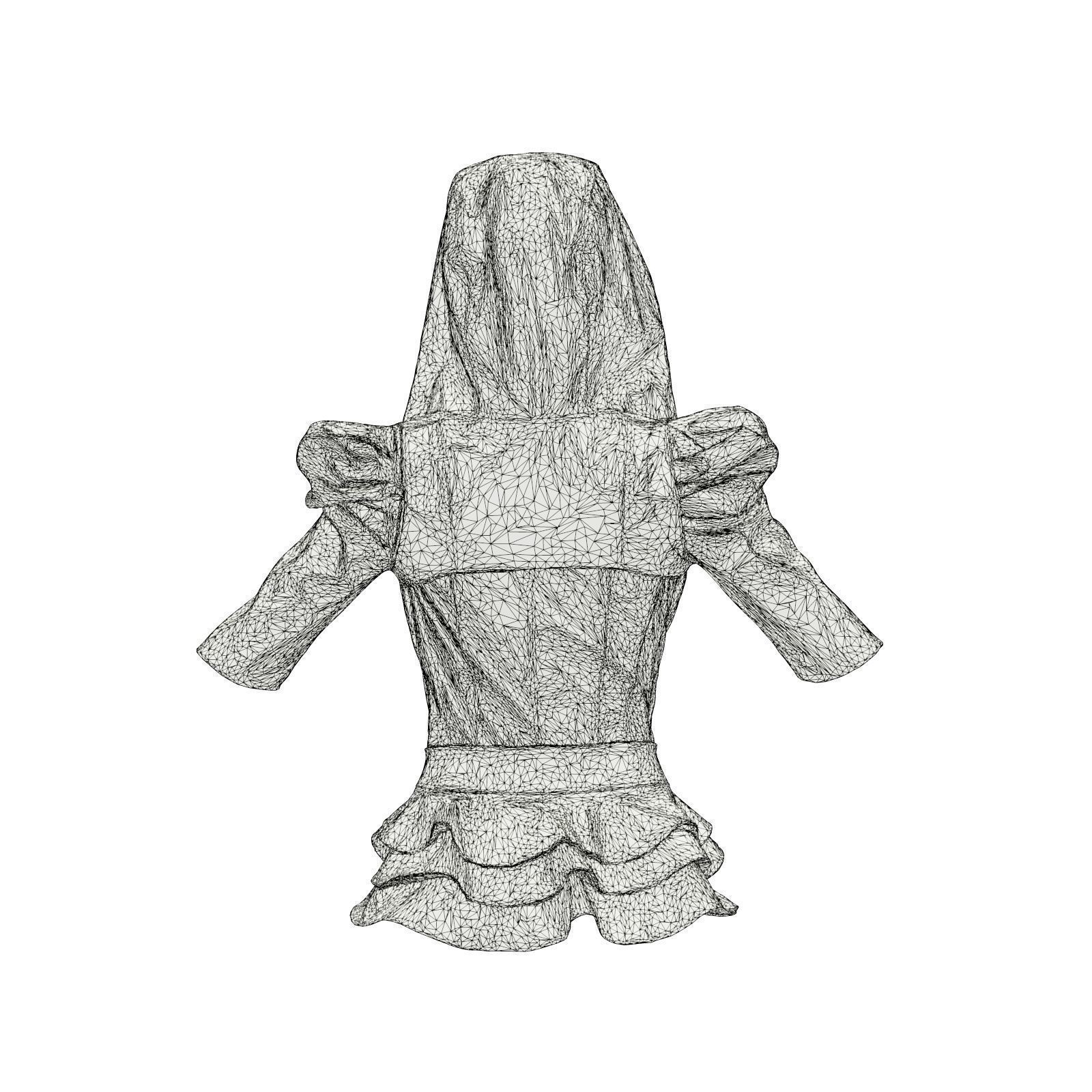 Shrug Dress 3D model_7