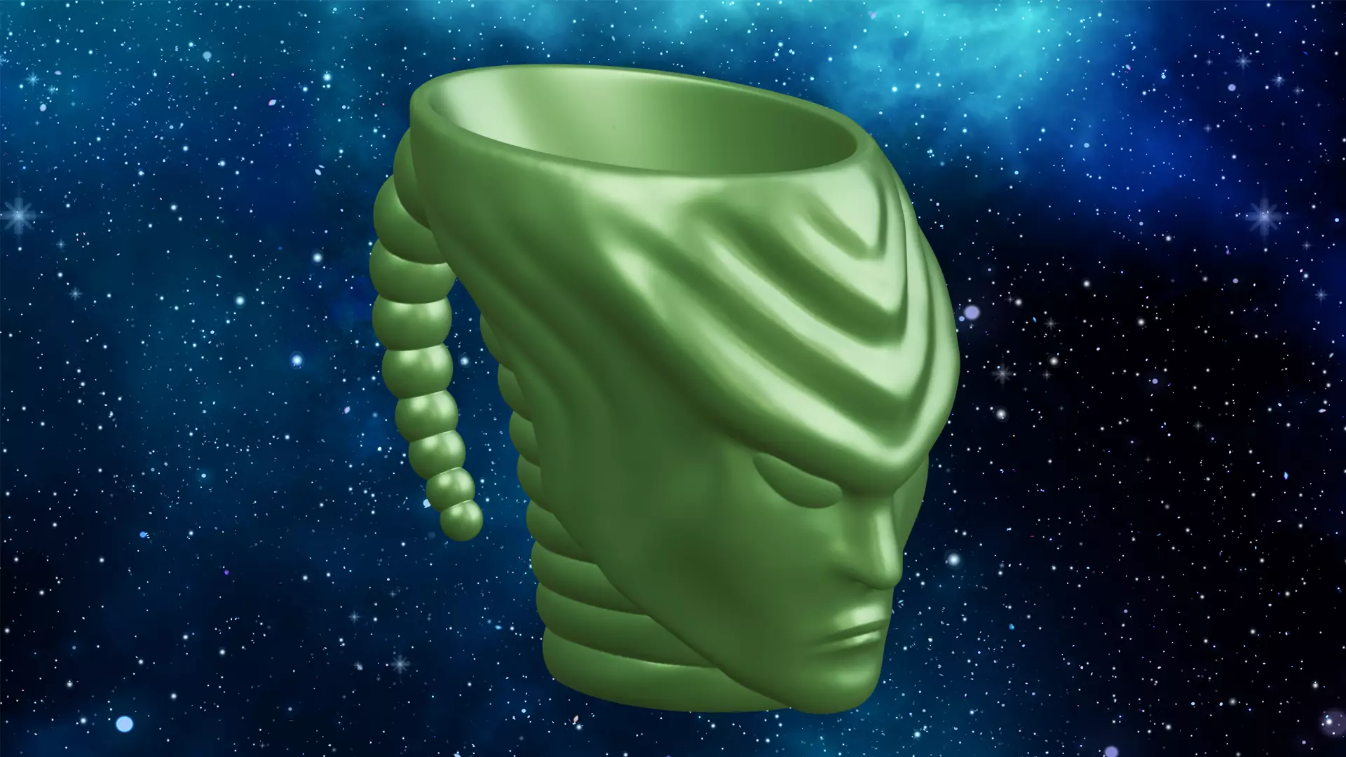 Alien Head 3d Print Mug 3D print model