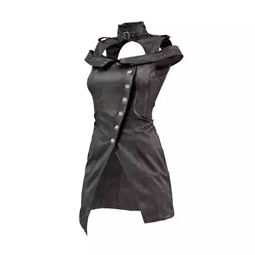 Shoulder Straps Dress 3D model