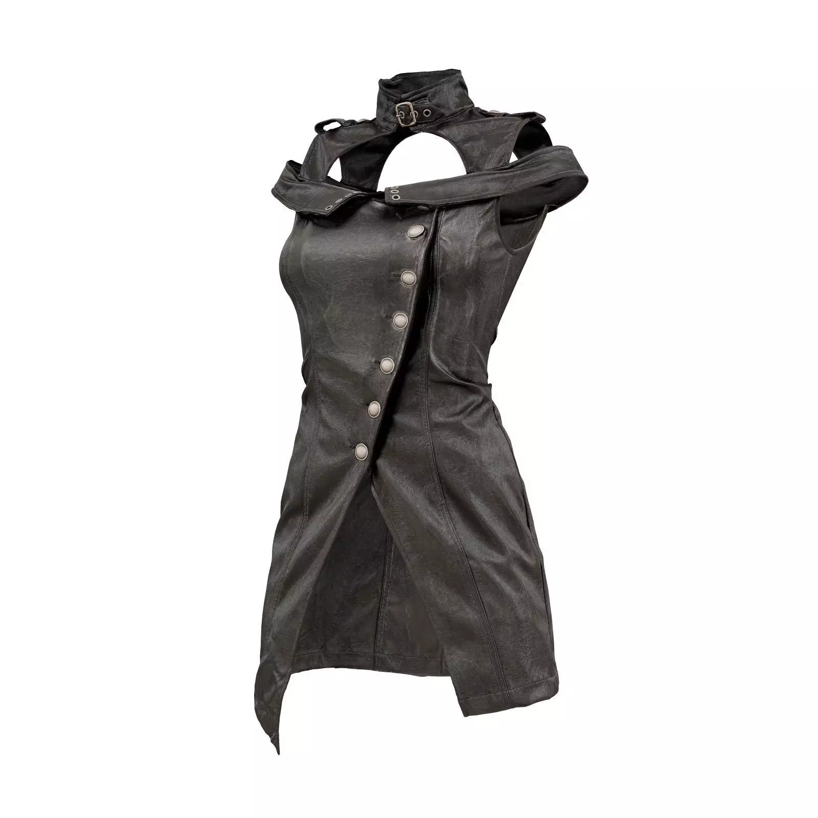 Shoulder Straps Dress 3D model_0