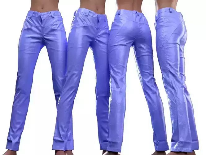 Shiny Vinyl Decoration Pants 3D model