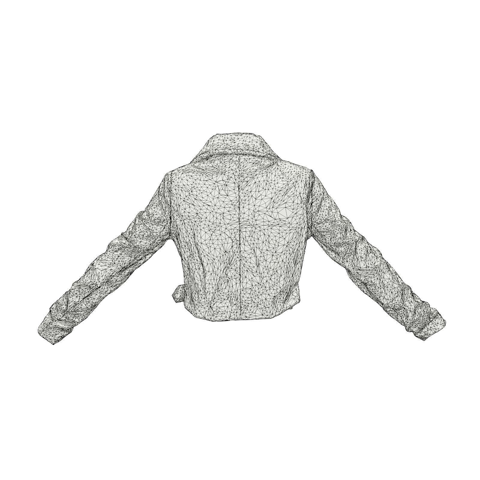 Shiny Tiger Jacket 3D model_7