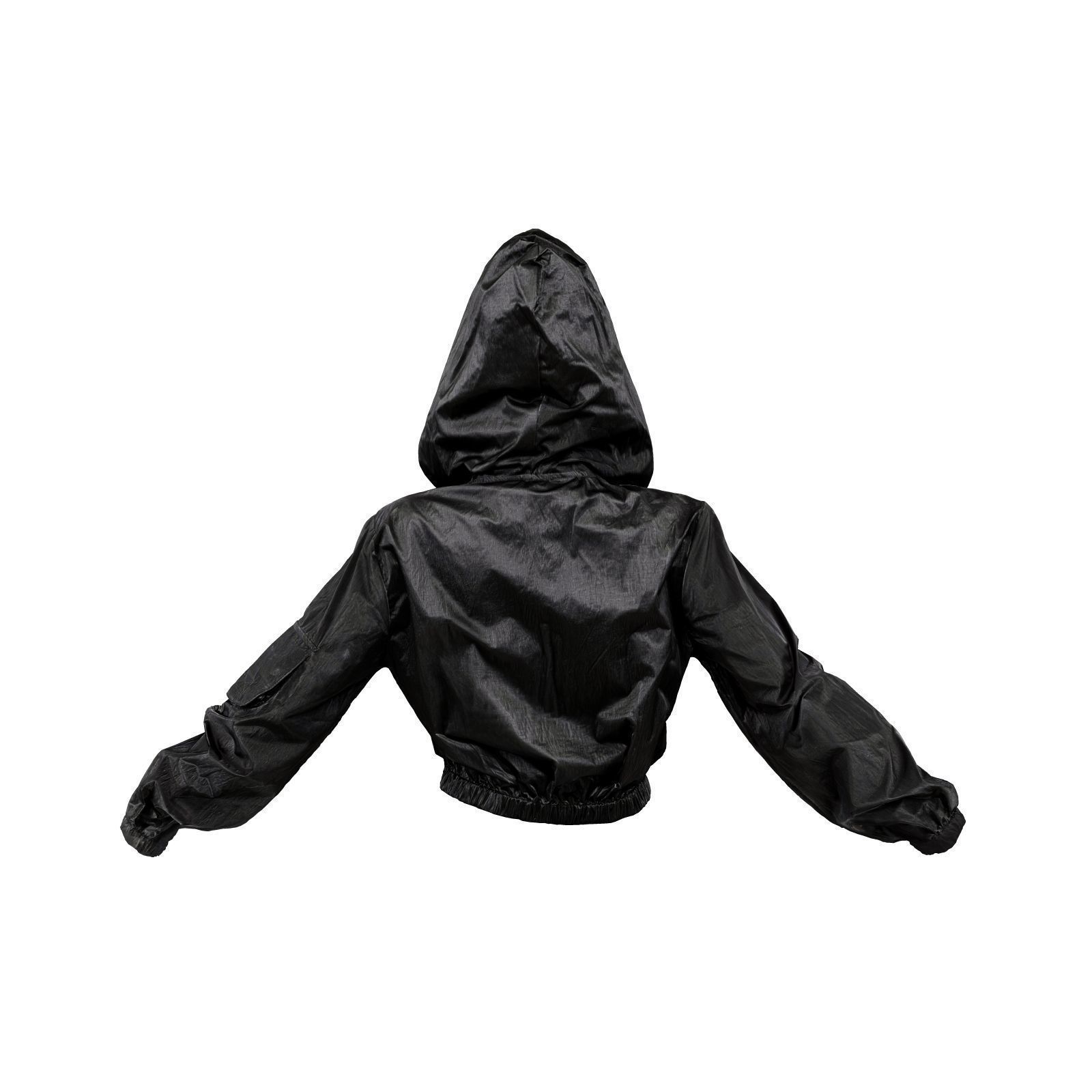 Shiny Hoodie Jacket 3D model_2