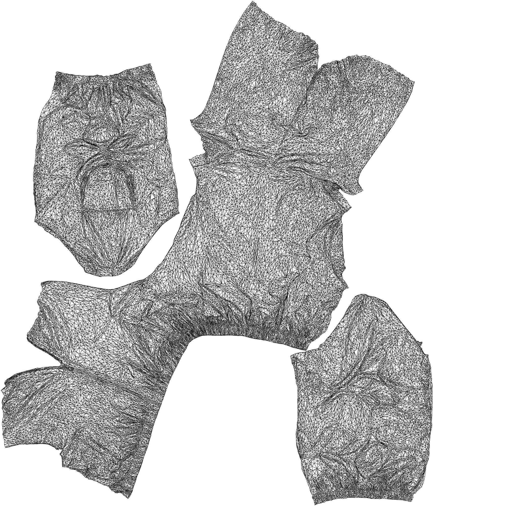 Shiny Hoodie Jacket 3D model_8