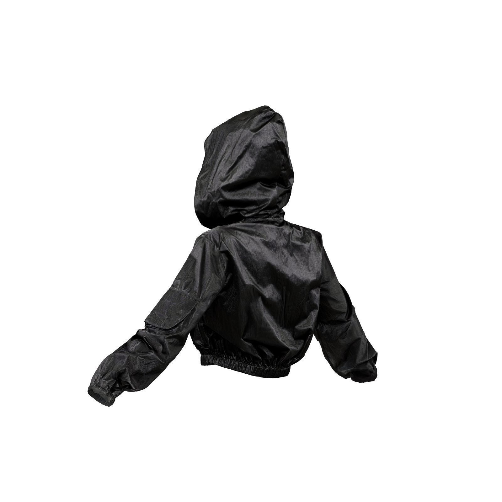Shiny Hoodie Jacket 3D model_3