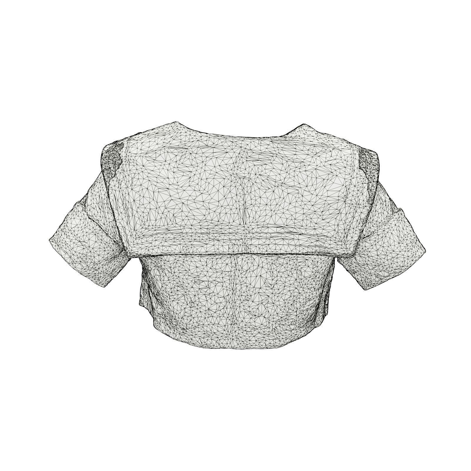 Sailor Top 3D model_7