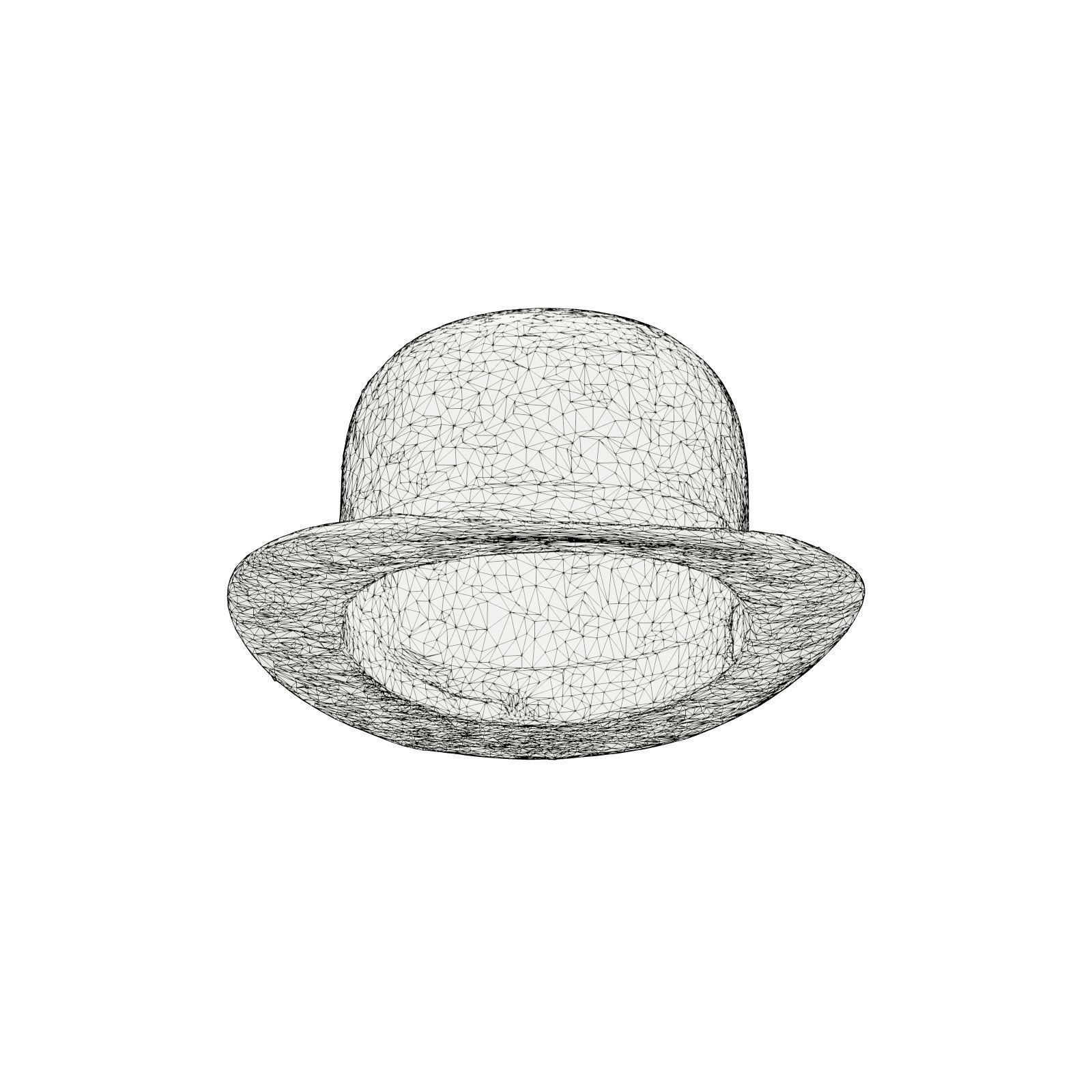 Round Hat 3D model_6