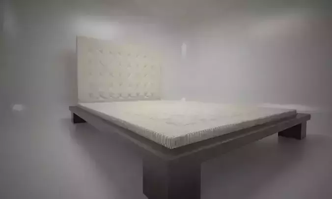 Wooden Bed With Mattress
