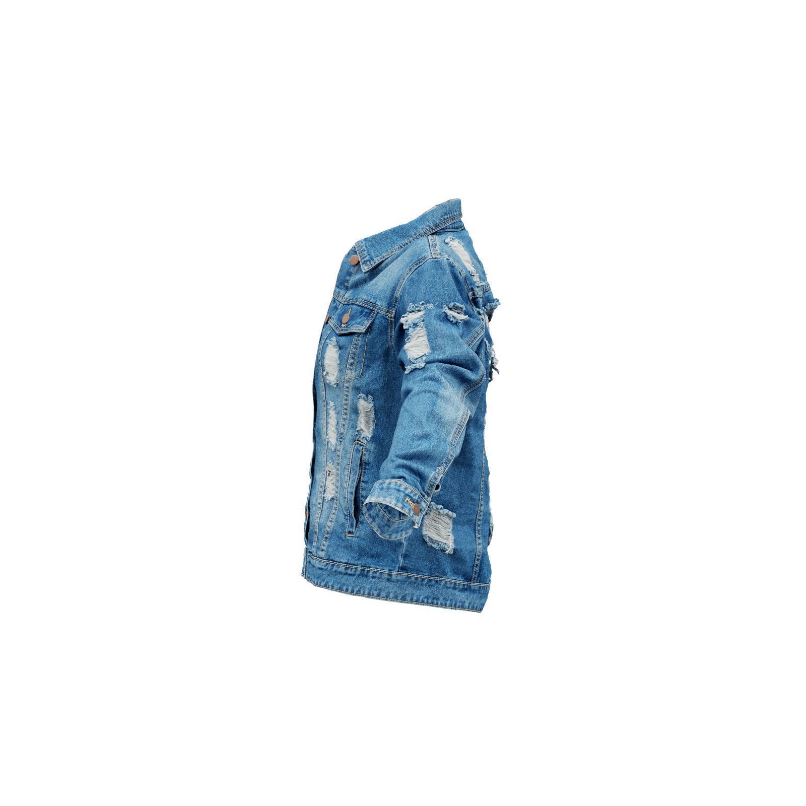 Ripped Back Jeans Jacket 3D model_4