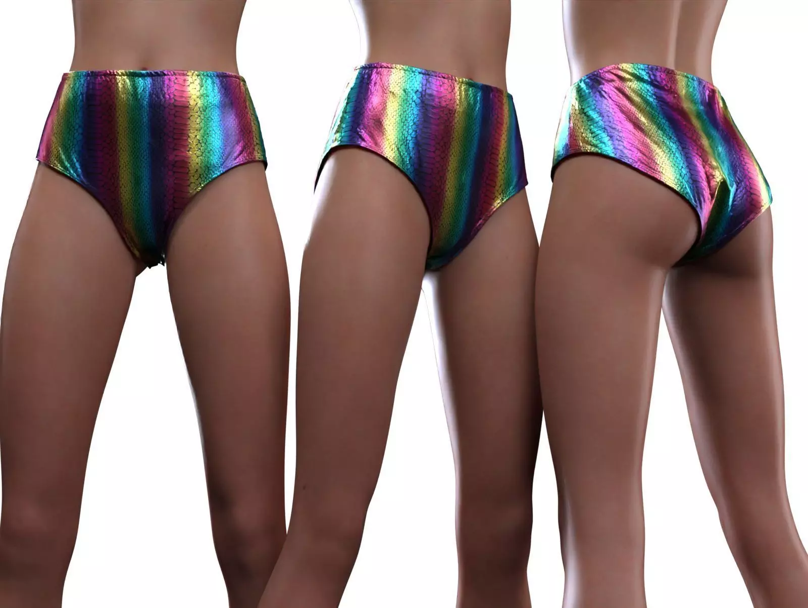 Rainbow Panties 3D model