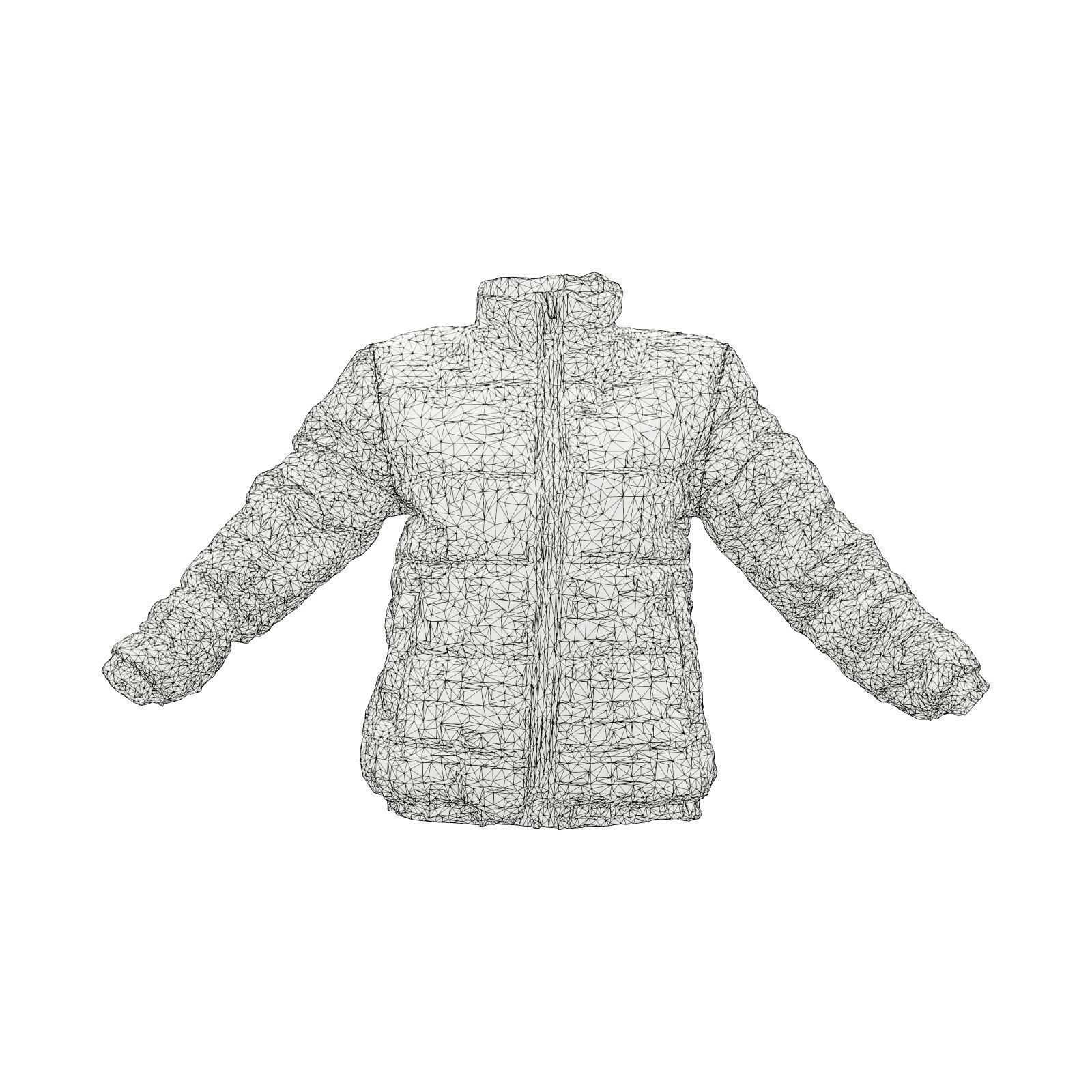 Racing Checkered Jacket 3D model_6