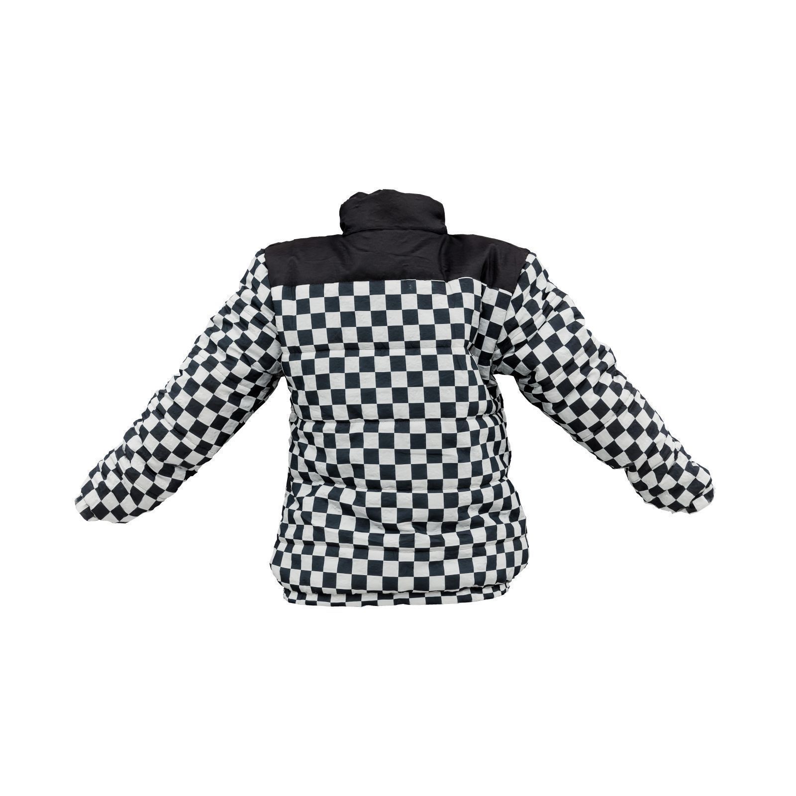 Racing Checkered Jacket 3D model_2