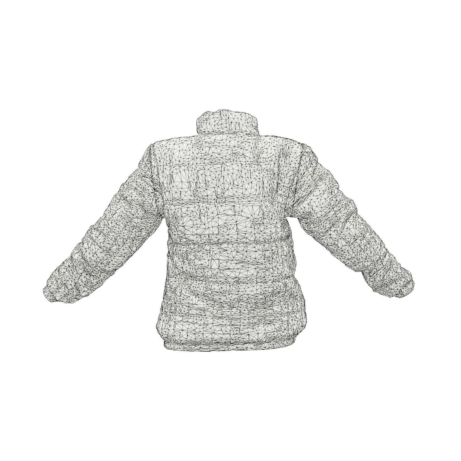 Racing Checkered Jacket 3D model_7