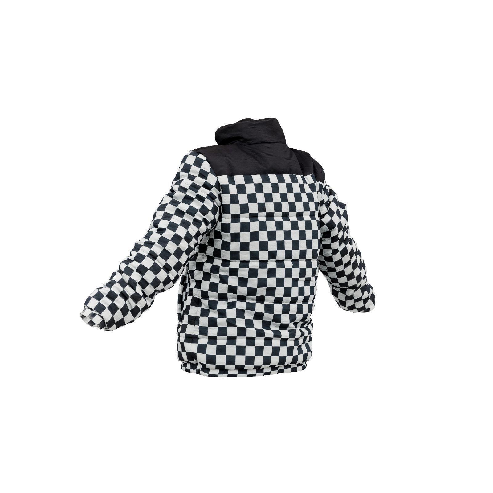 Racing Checkered Jacket 3D model_3