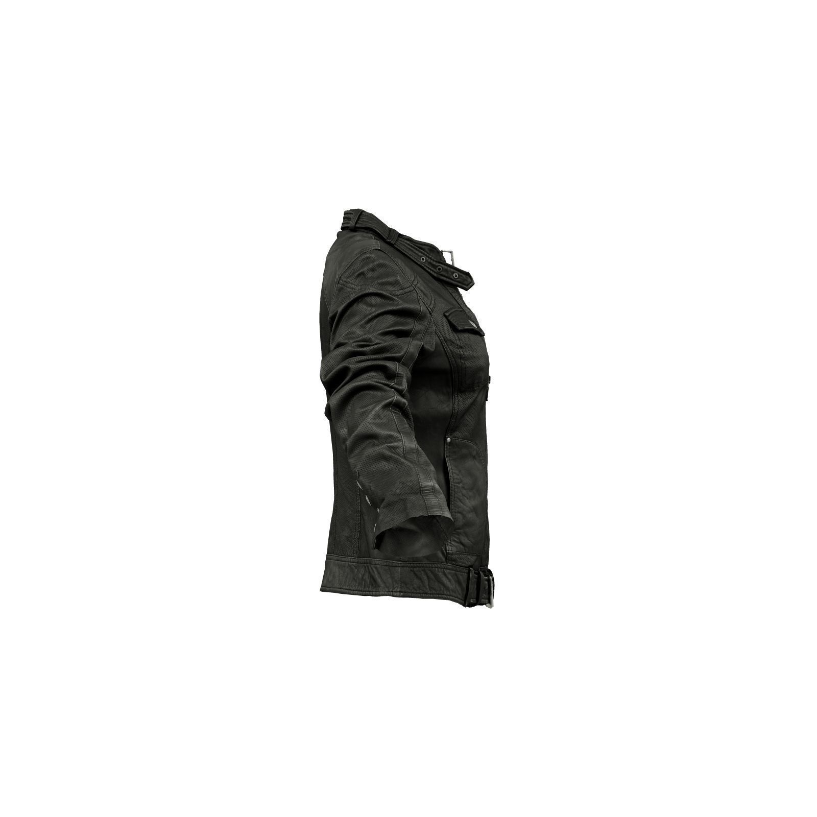 Punctured Leather Jacket 3D model_5