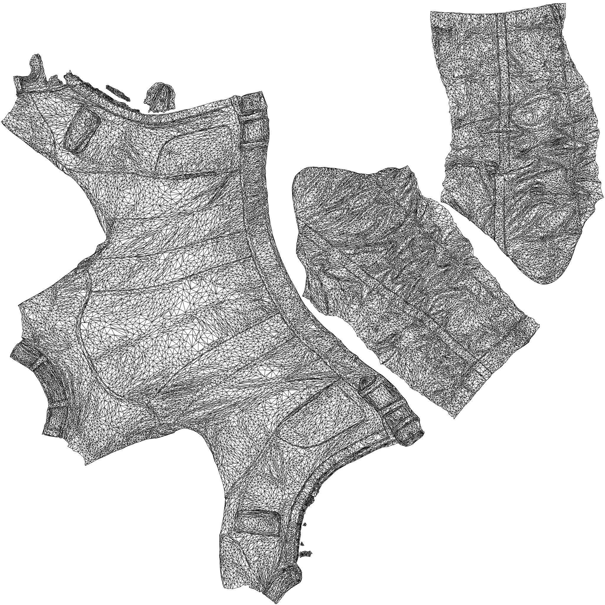 Punctured Leather Jacket 3D model_8