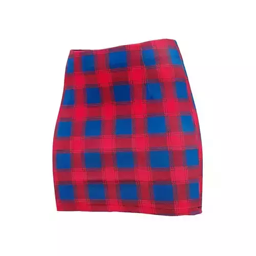 Plaid Suit-Skirt