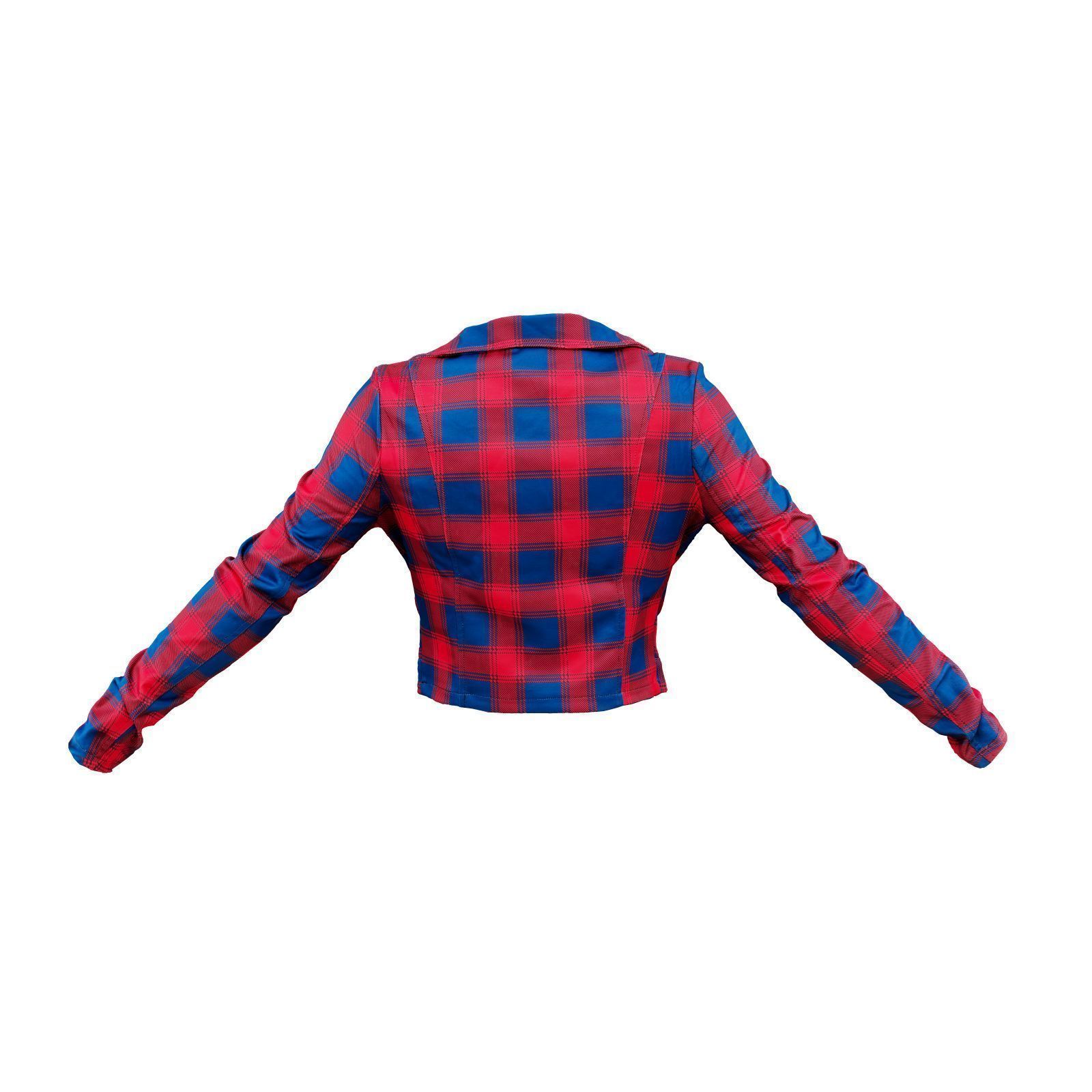 Plaid Suit-Jacket 3D model_2