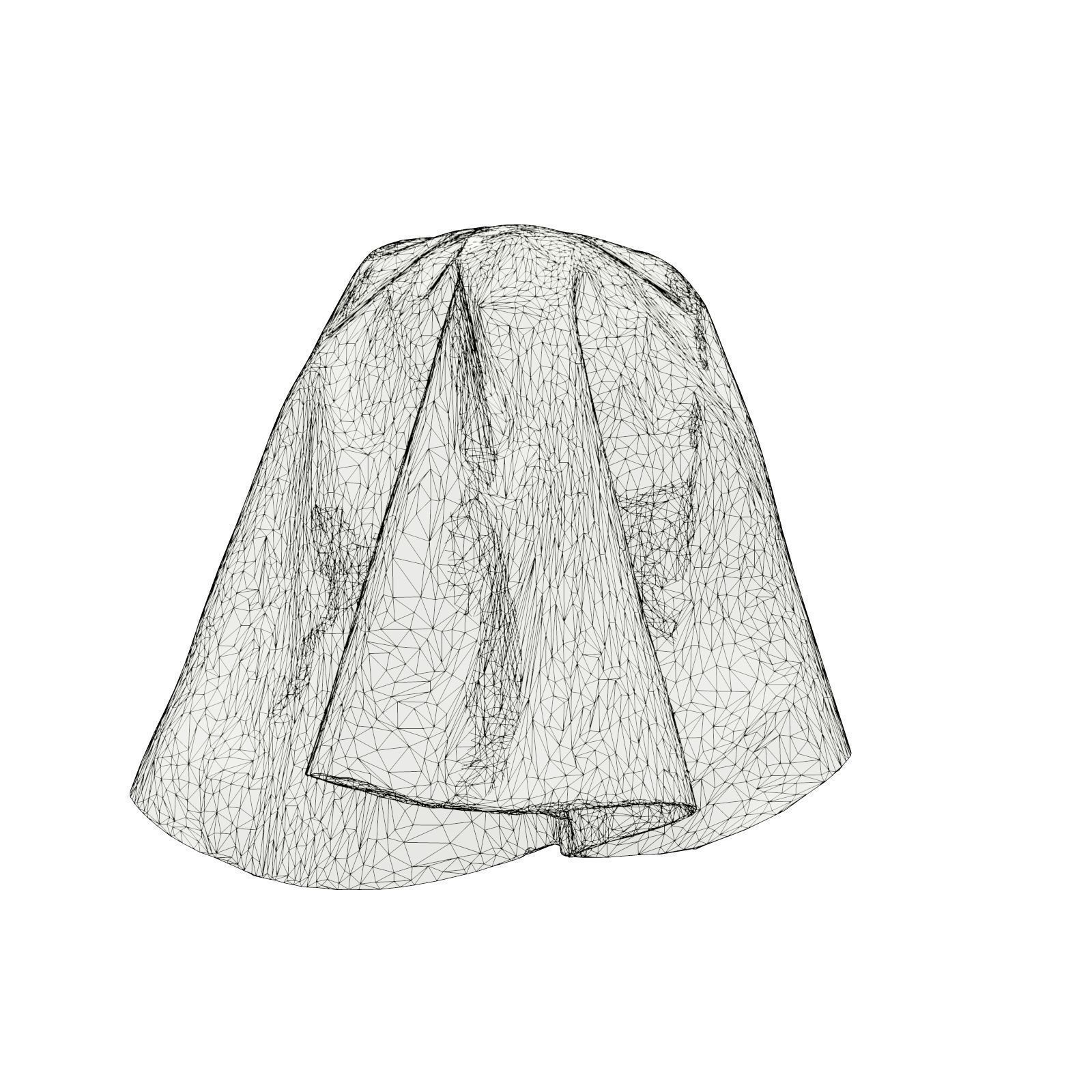 Nun Cap 3D model_7