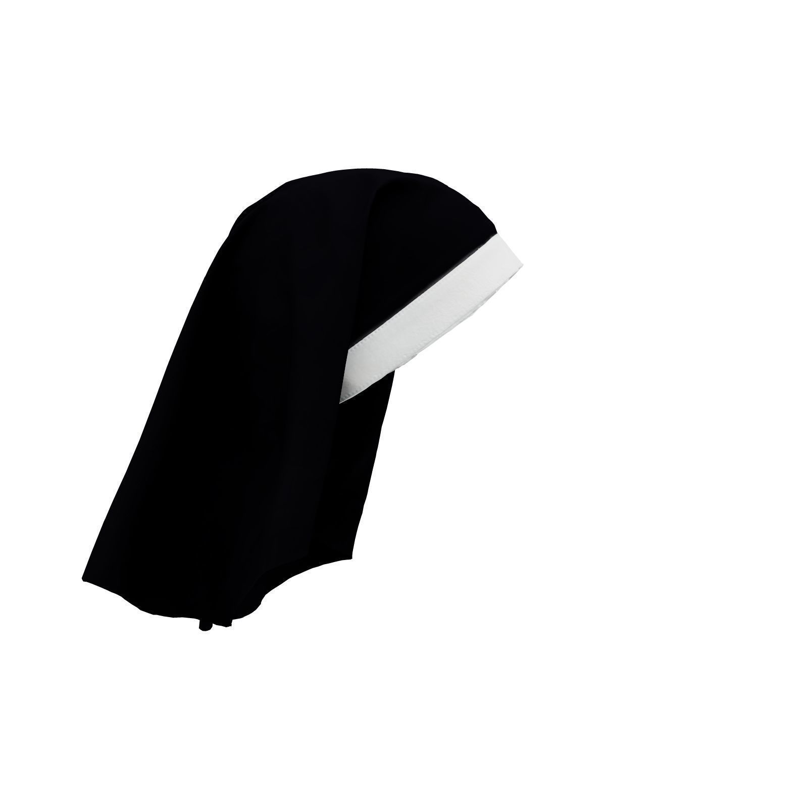 Nun Cap 3D model_5