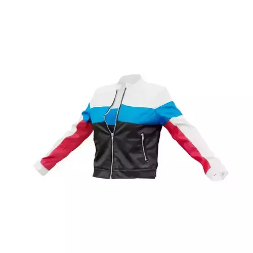 Multi Color Leather Jacket