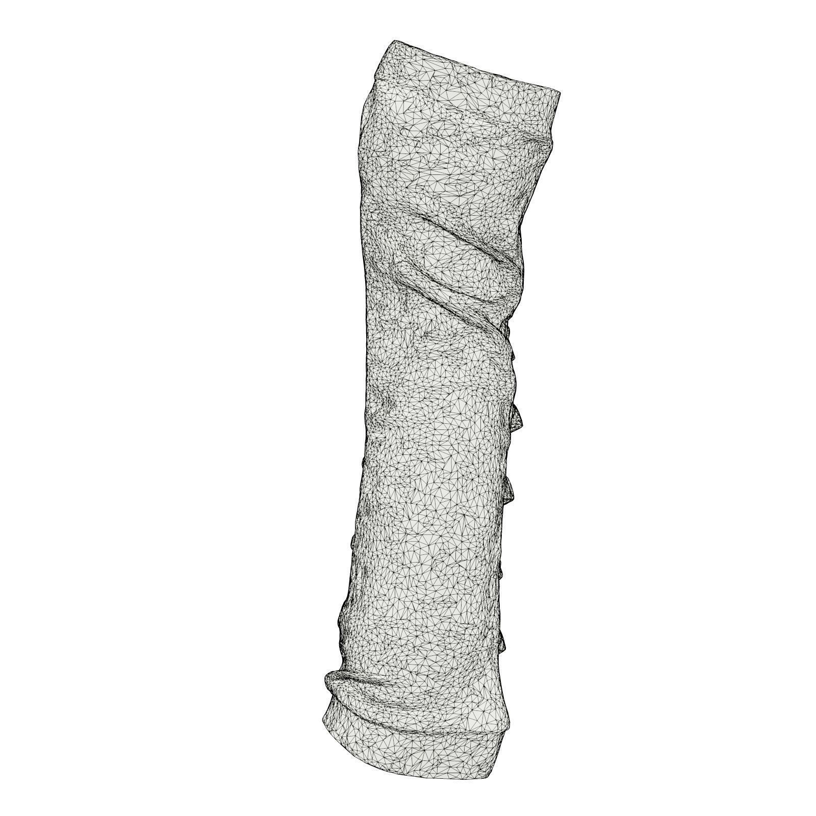 Multi Buckle Glove 3D model_7