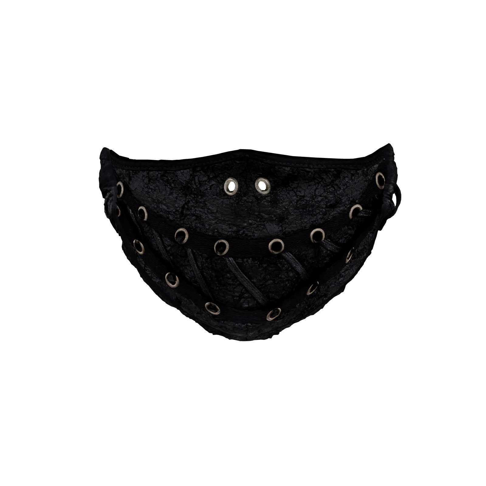 Mouthmask-Hannibal gothic lace face mask 3D model_2