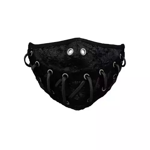 Mouthmask-Hannibal gothic lace face mask 3D model