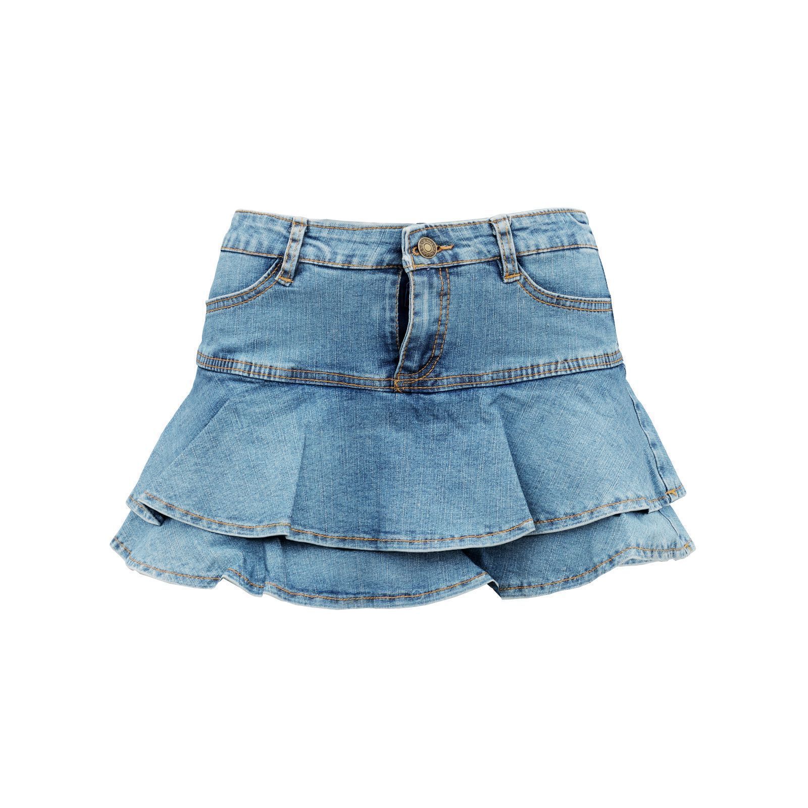 Mini Jeans Skirt 3D model_3
