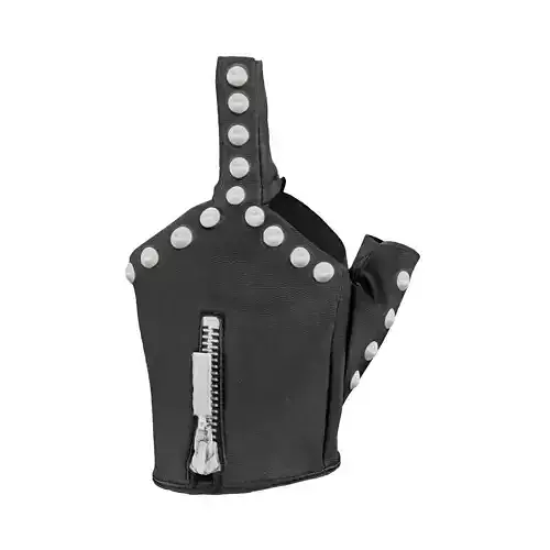 Middle Finger Stud Gloves 3D model