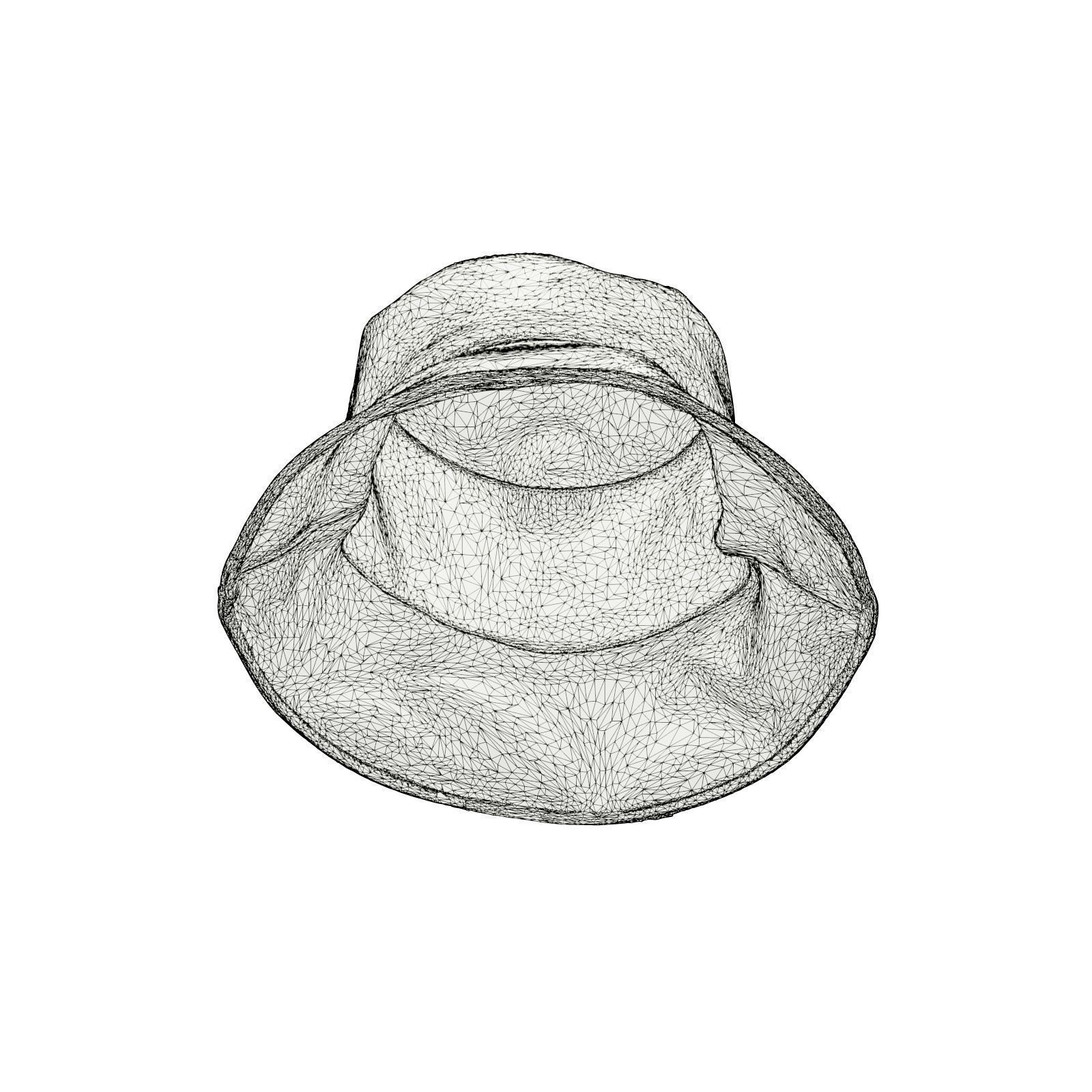 Metallic Sun Hat Up 3D model_6