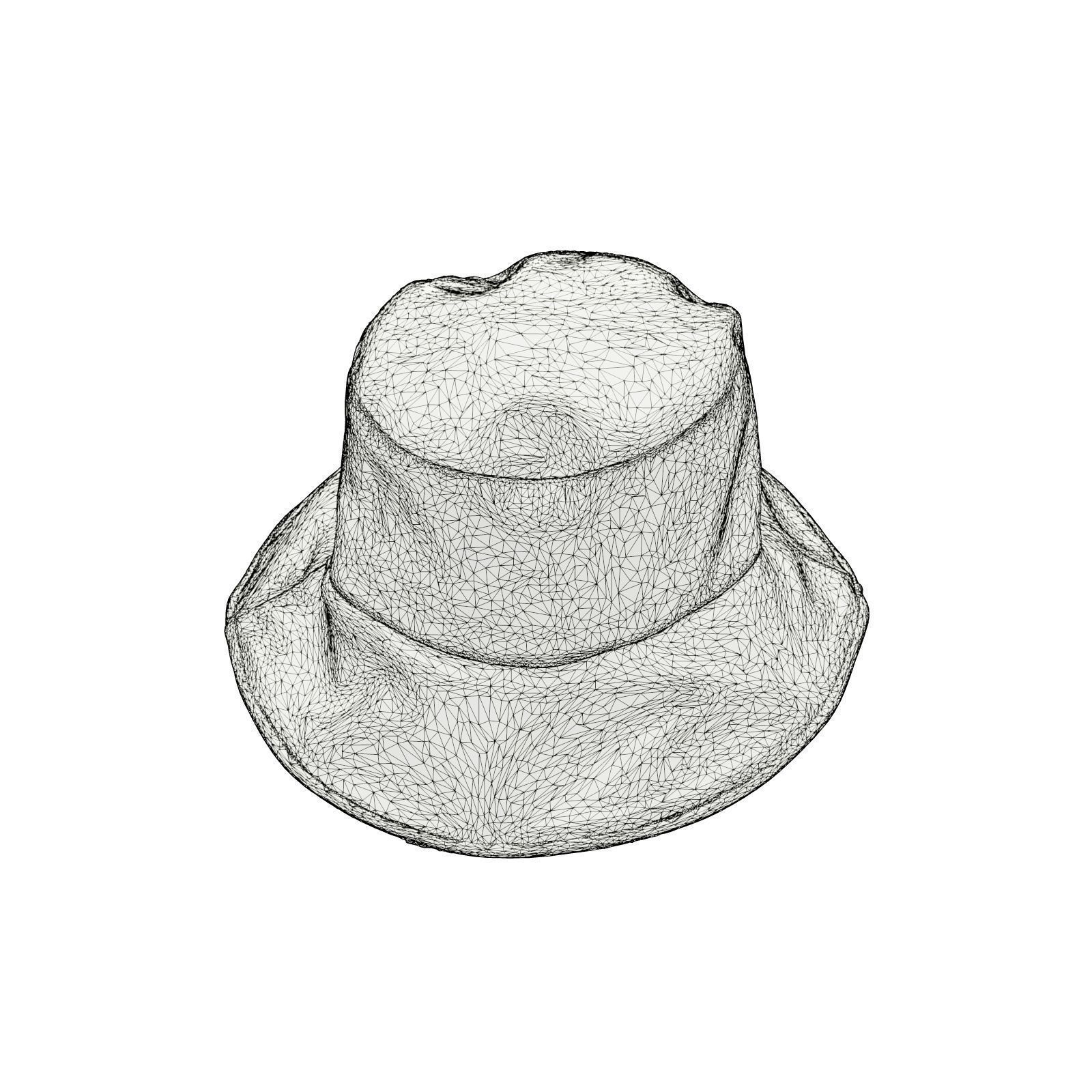 Metallic Sun Hat Up 3D model_7