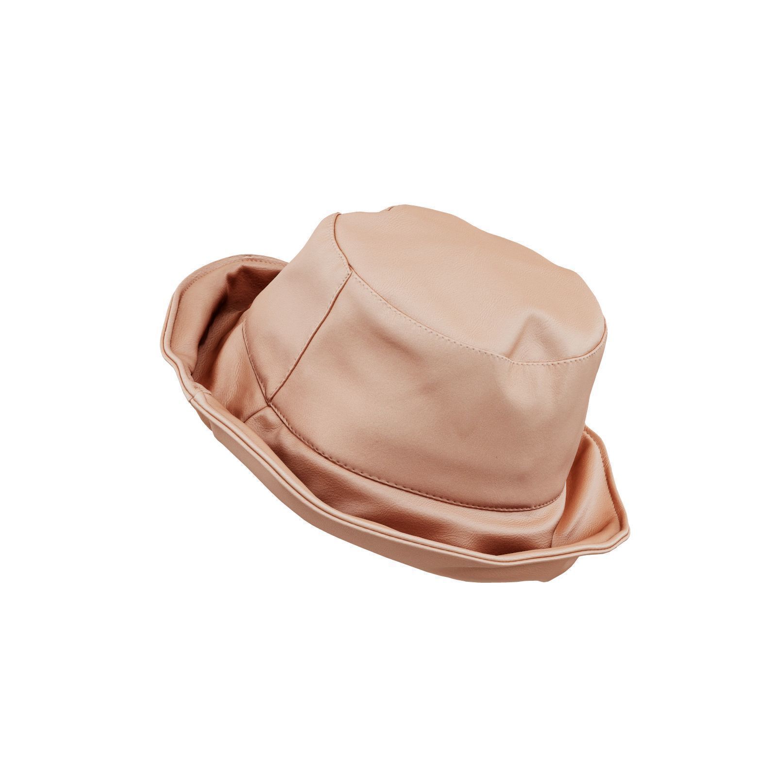 Metallic Sun Hat Down 3D model_4