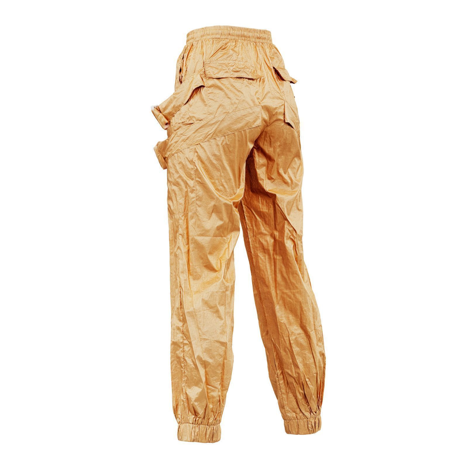 Metallic Straps Trousers 3D model_5