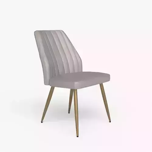 Leilani dining chair velvet pale grey