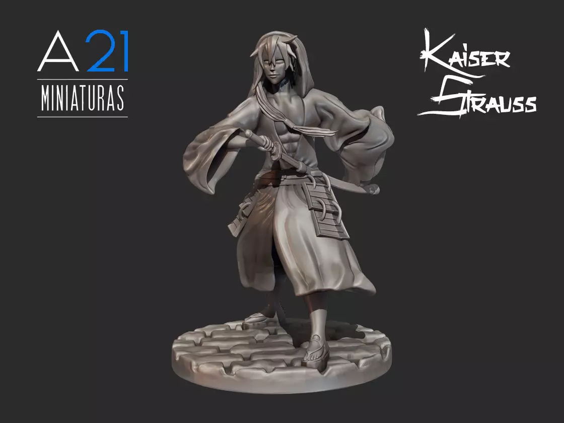 Kaiser Staruss Samurai 3D Model 3D print model_0