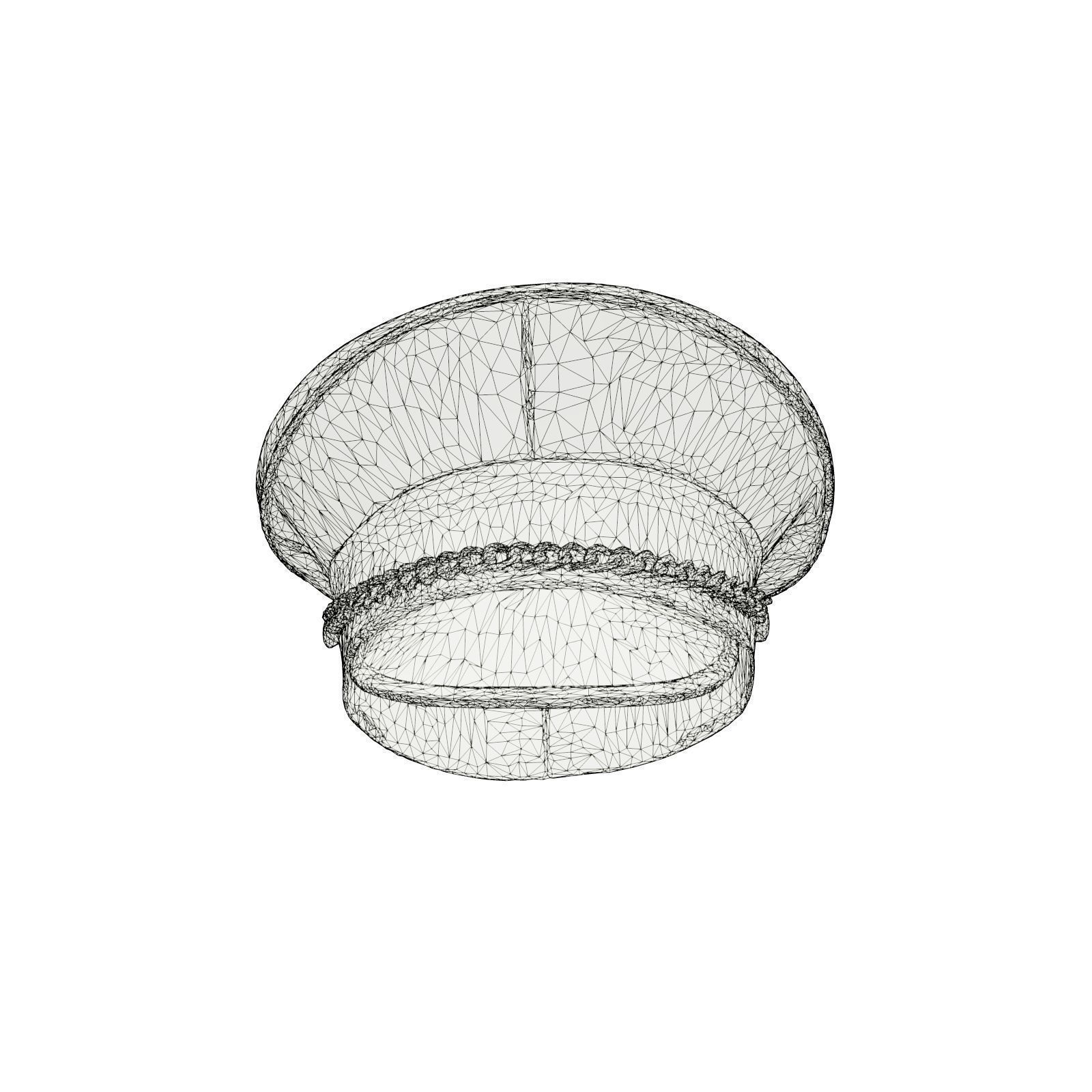 Metal Boss Chained Hat 3D model_6
