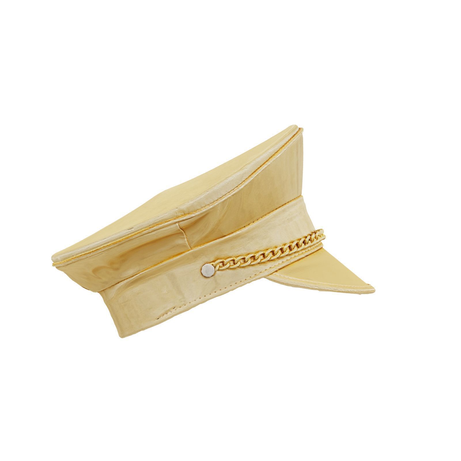 Metal Boss Chained Hat 3D model_5