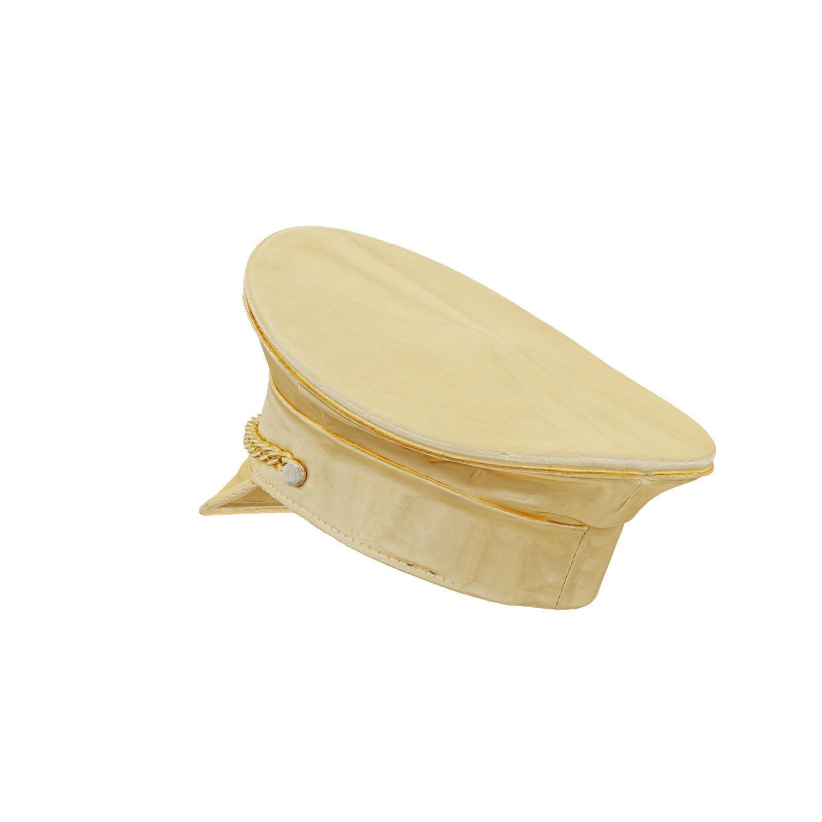 Metal Boss Chained Hat 3D model_4