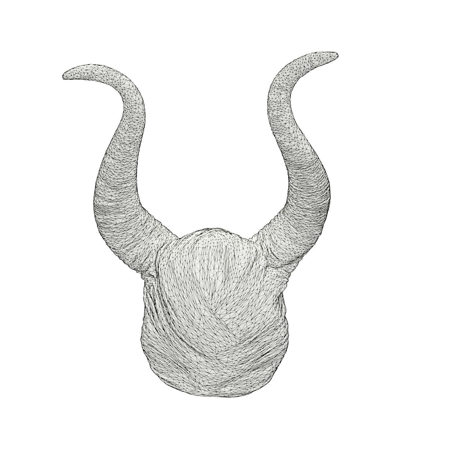 Maleficent horned head 3D model_7