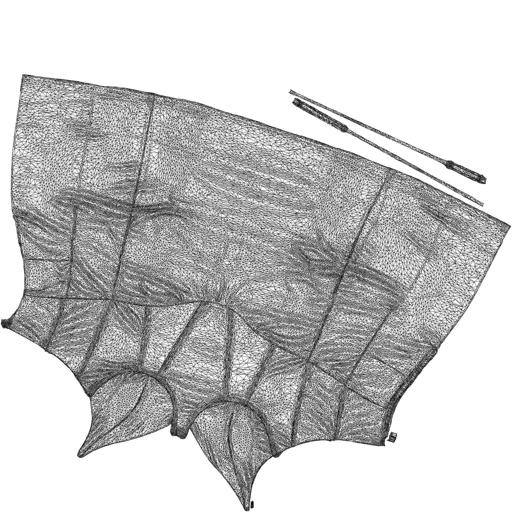 Little Stitched Dress 3D model_8