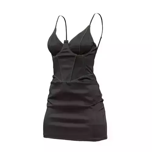 Little Stitched Dress 3D model