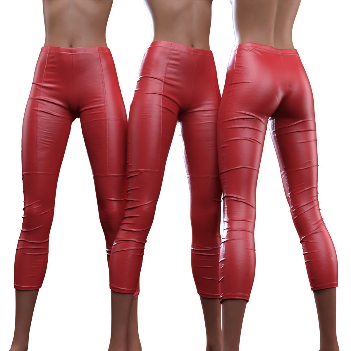 Lined Leggings 3D model_1
