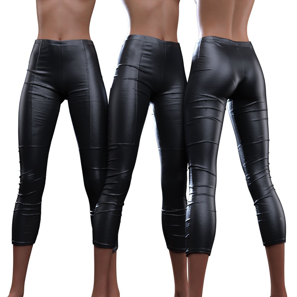 Lined Leggings 3D model_14