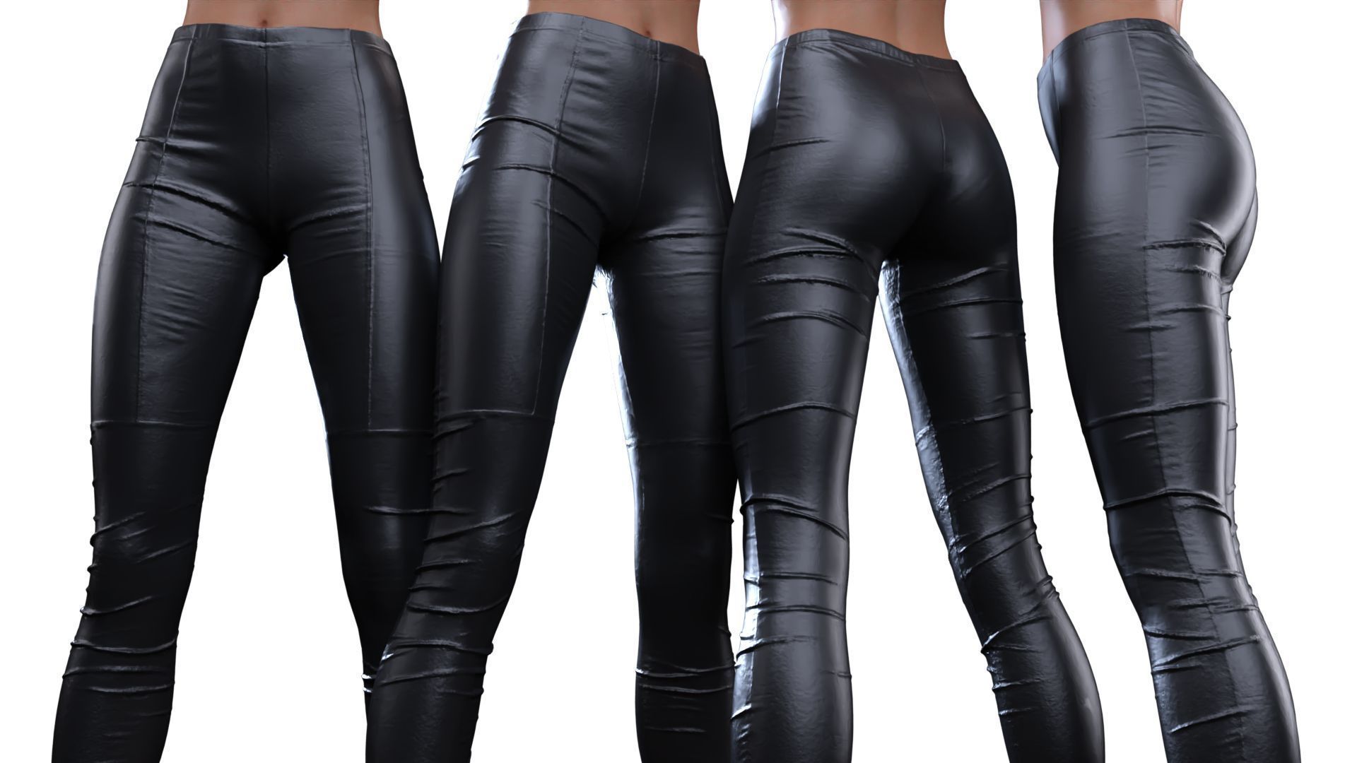 Lined Leggings 3D model_19