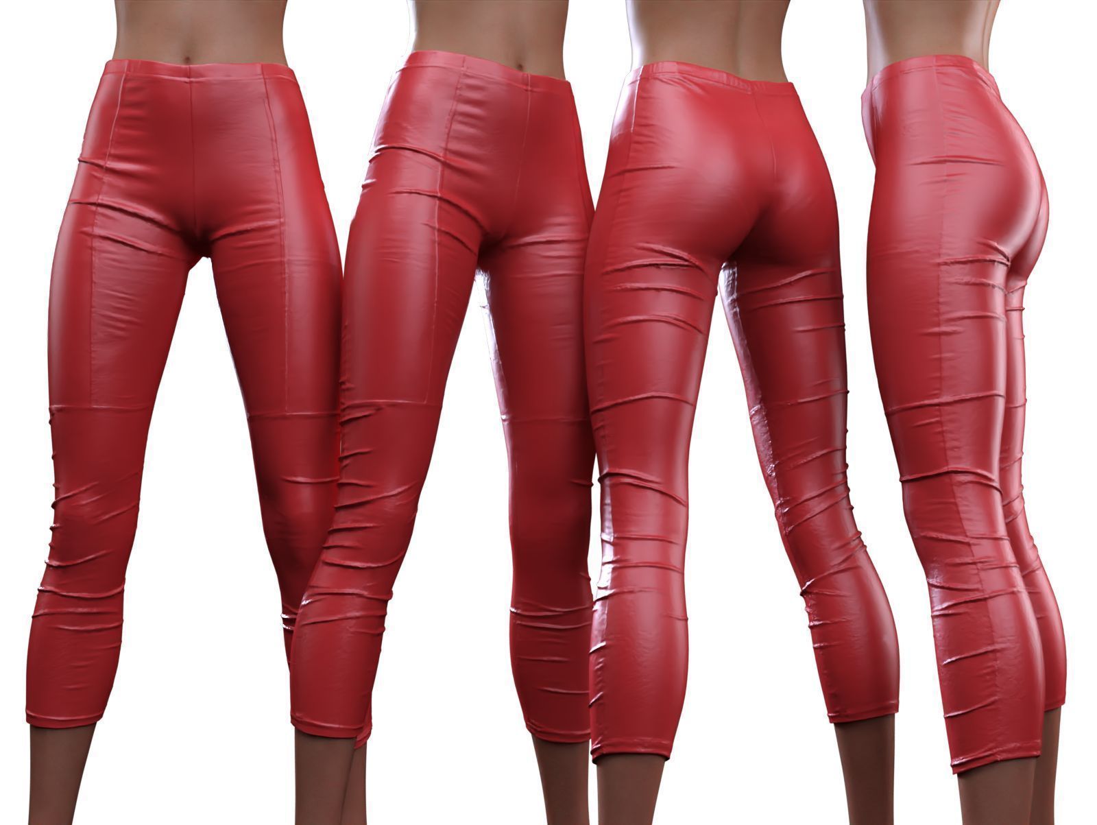 Lined Leggings 3D model_11