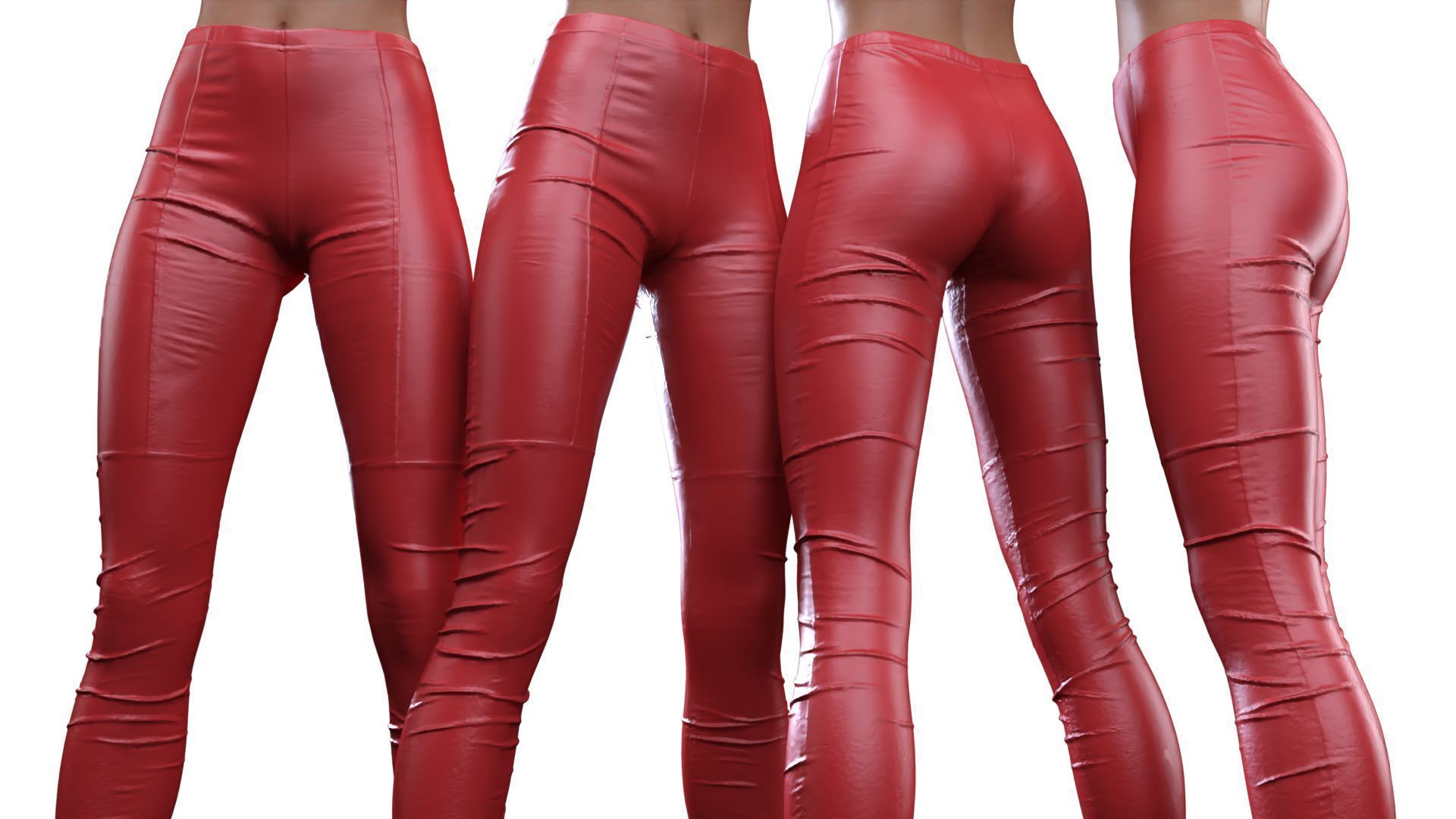 Lined Leggings 3D model_16